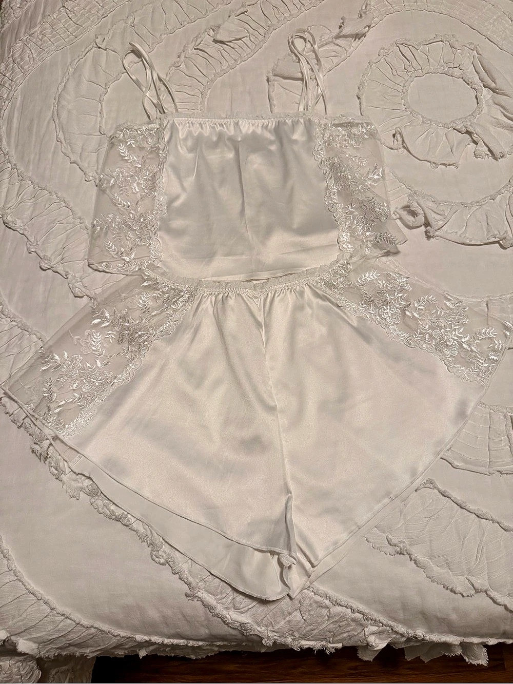 Kat the Label Riley White Sleep Set, Size S